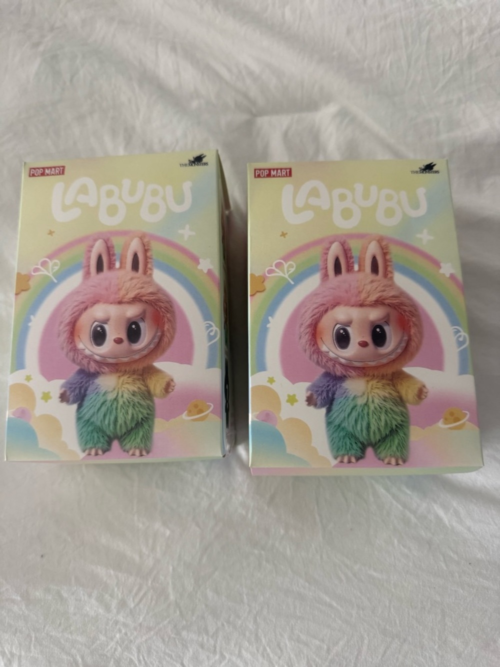 POP MART LaBubu Rainbow Plush Figure - Multicolor Collectible-2